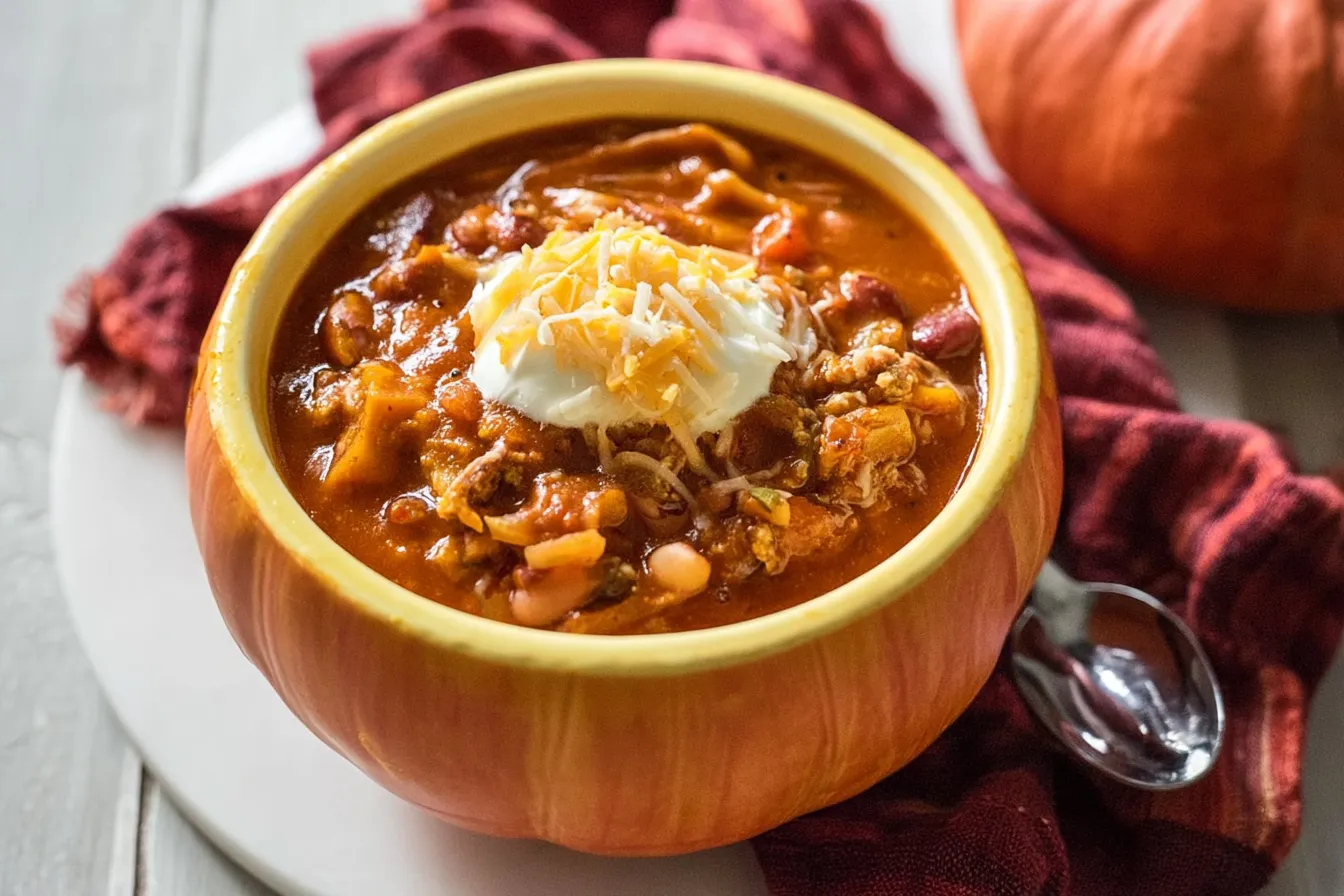 Pumpkin Chili: Comfort in Every Bite! 4 Pumpkin Chili