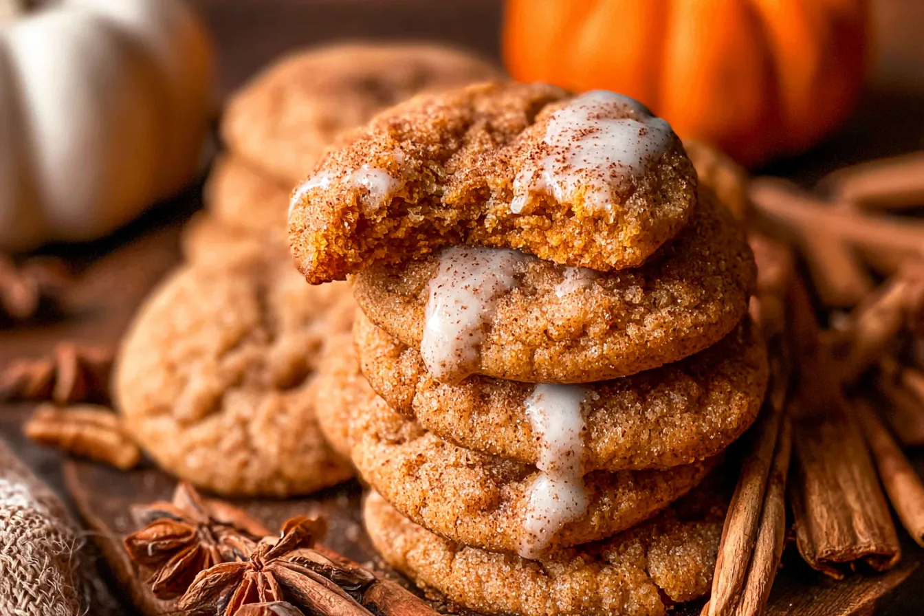 Delicious Pumpkin Coffee Cake Cookies Freshly Baked