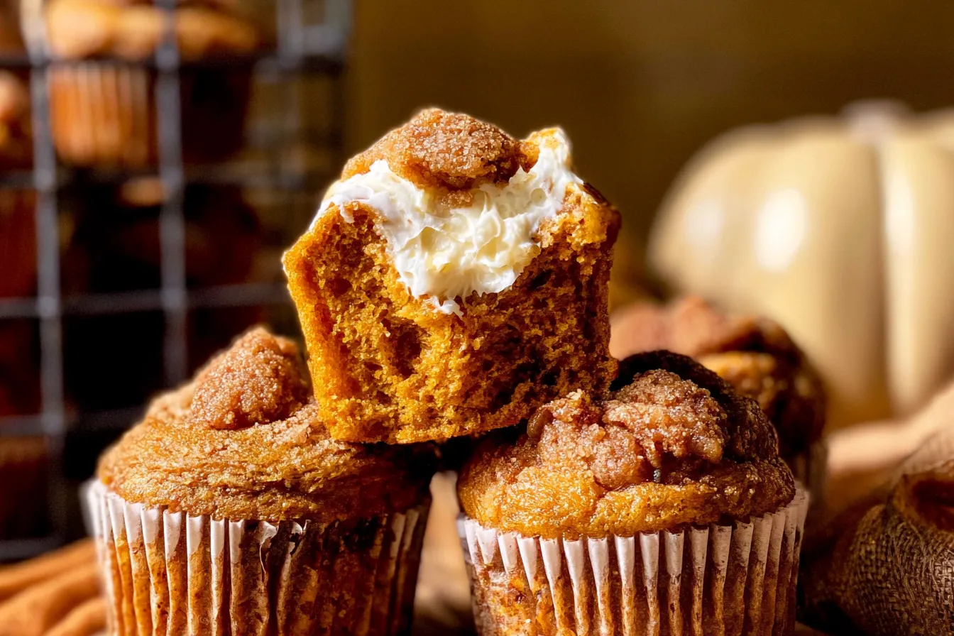 Pumpkin Cream Cheese Muffins 