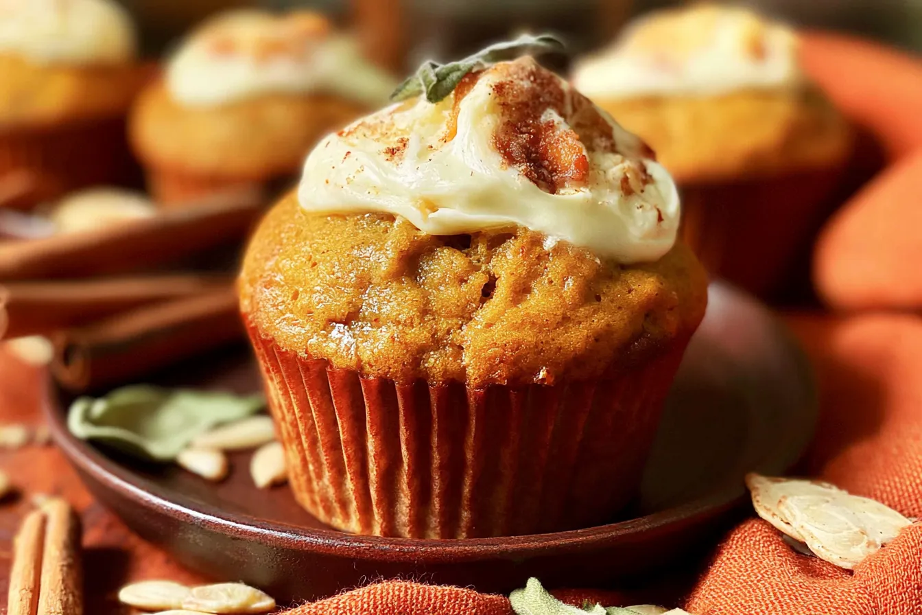 Pumpkin Cream Cheese Muffins 