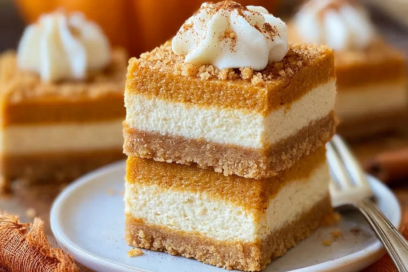 Pumpkin Pie Cheesecake Bars