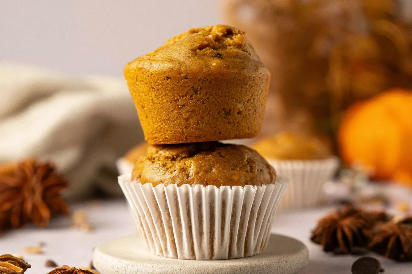 Delicious Pumpkin Protein Muffins Freshly Baked