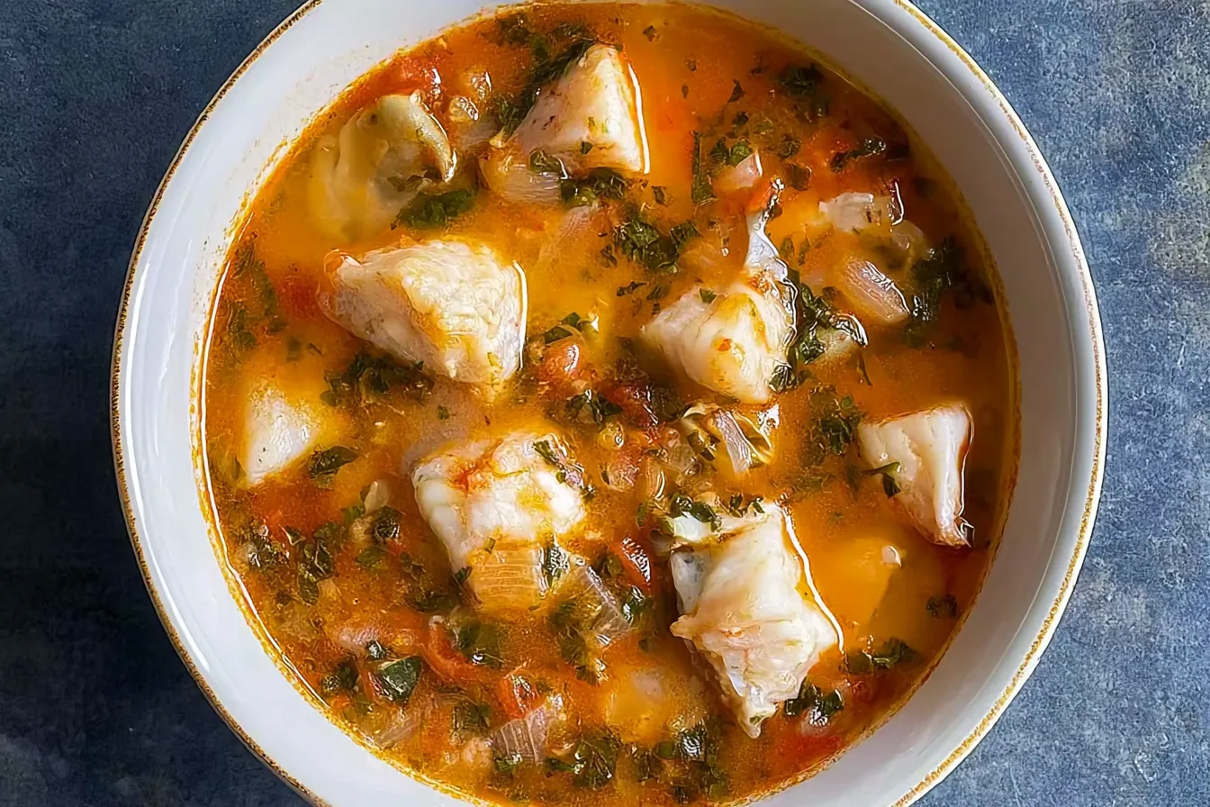 Delicious Quick Easy Fish Stew in a Bowl