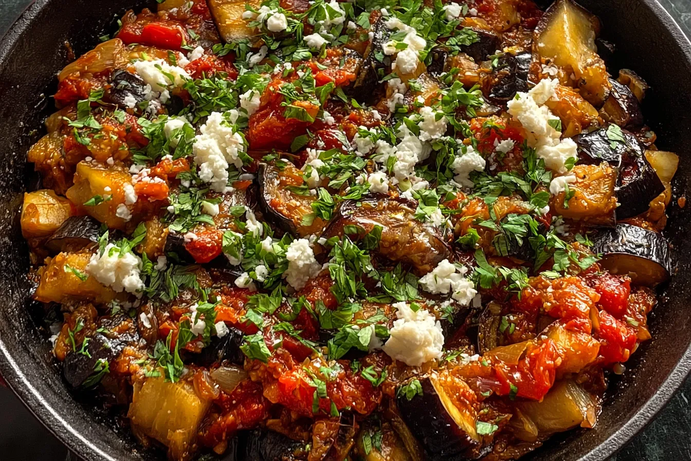 Quick Mediterranean Eggplant Skillet – Tasty Cooking