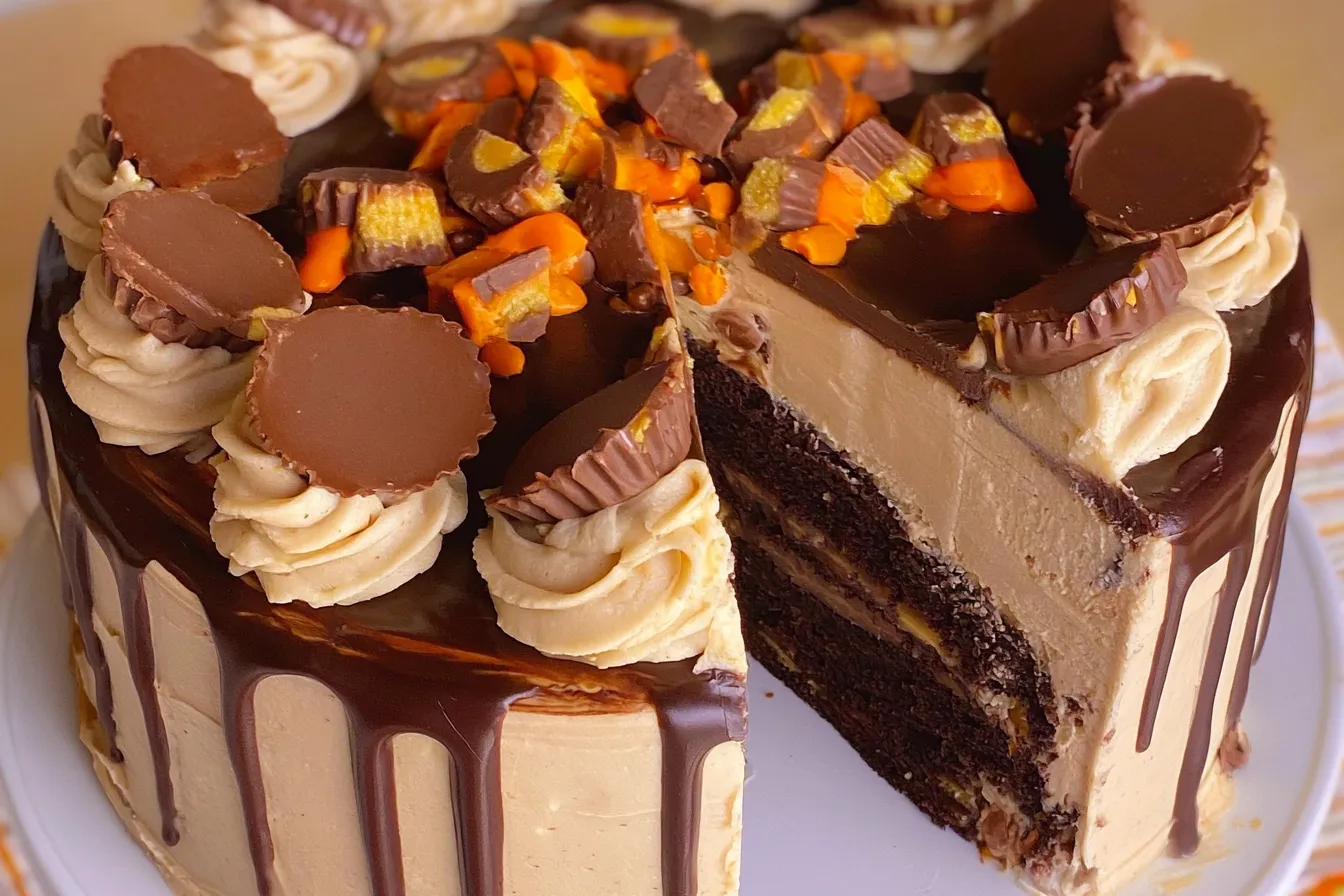 Reese's Explosion Cake: A Dreamy Chocolate Delight! 4 Reese's Explosion Cake