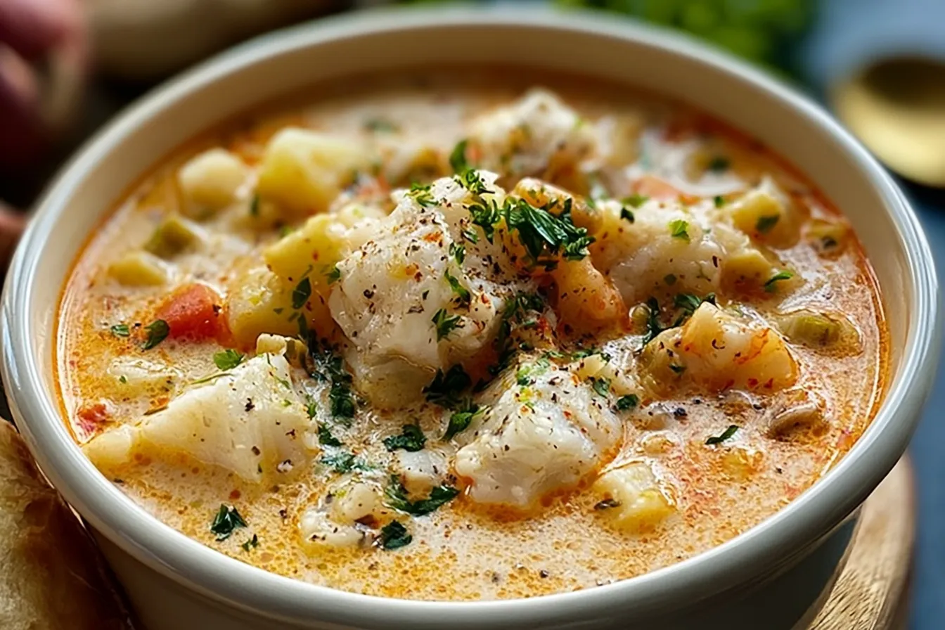 Rich and Creamy Fish Stew: A Comforting Delight for Dinner 4 Rich and Creamy Fish Stew