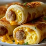 Sausage Egg and Cheese Roll Ups for Easy Breakfast Recipes On The Go 15 Delicious Sausage Egg and Cheese Roll Ups Ready for Breakfast