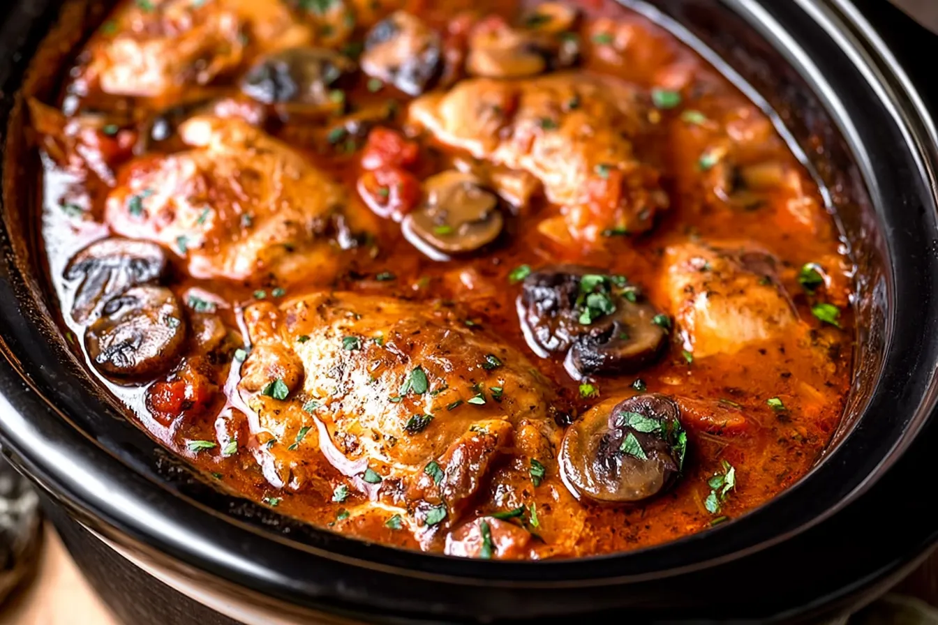 Slow Cooker Chicken Cacciatore: A Delicious Family Favorite 4 Slow Cooker Chicken Cacciatore