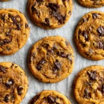 Soft & Chewy Pumpkin Chocolate Chip Cookies Freshly Baked
