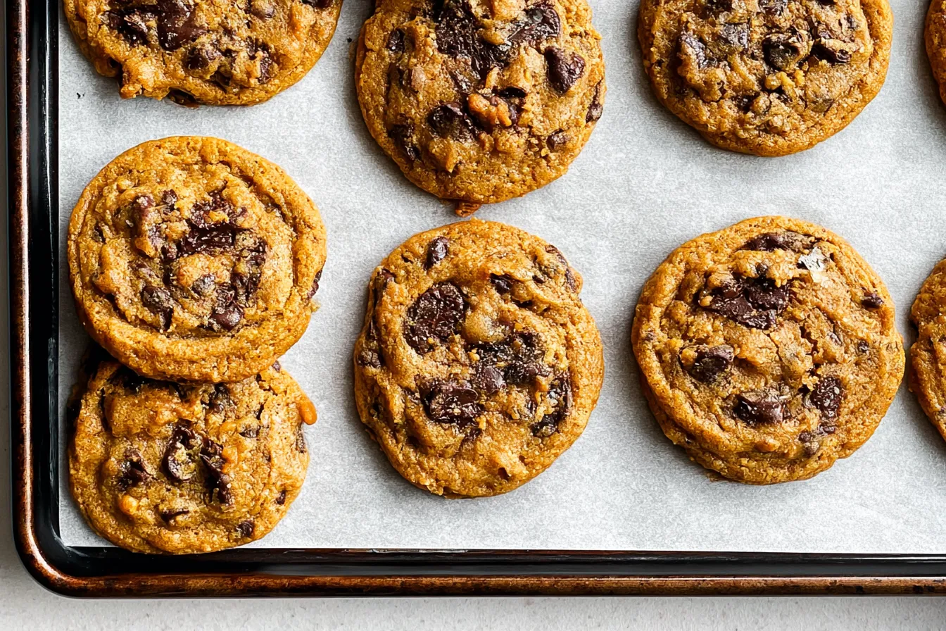 Soft & Chewy Pumpkin Chocolate Chip Cookies 