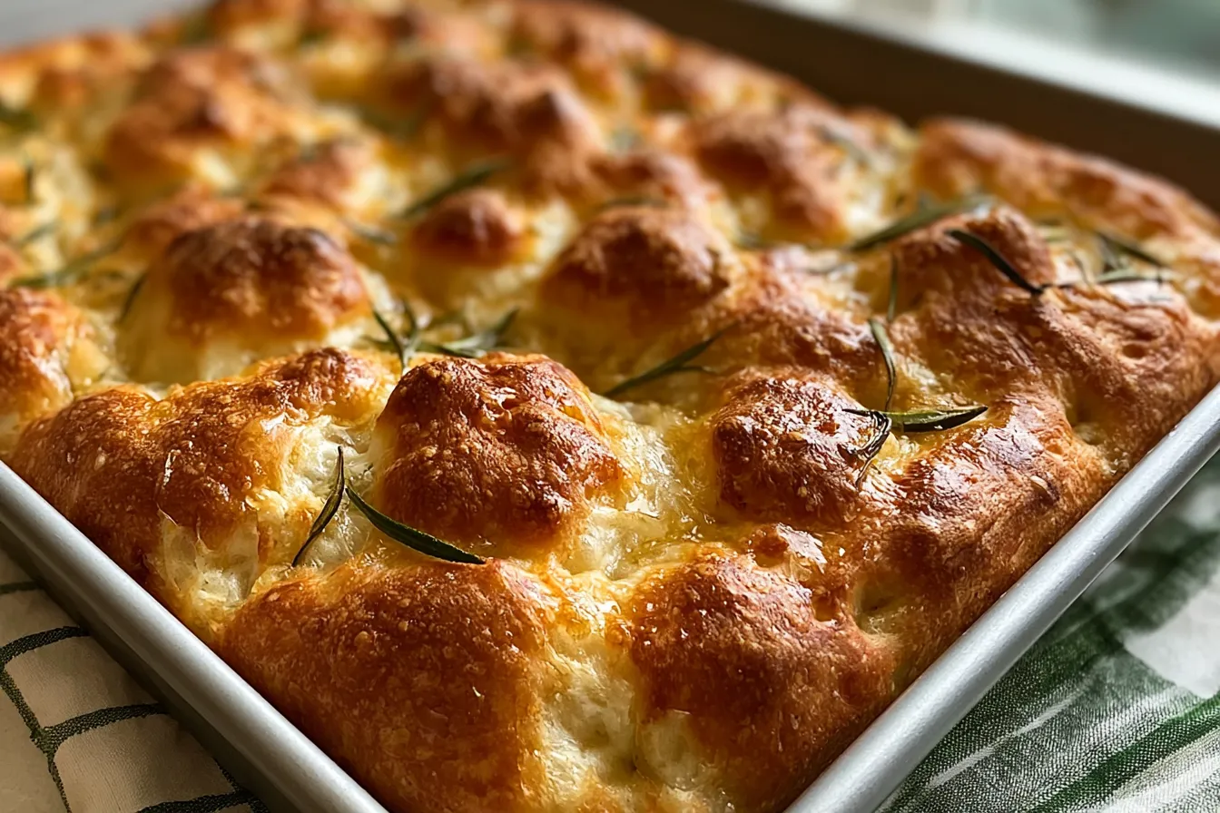 Perfectly Crisp Sourdough Focaccia Bread