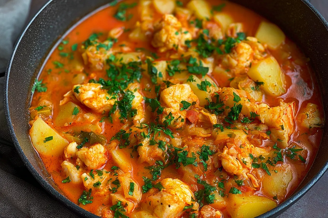 Spanish Fish Stew with Potatoes 