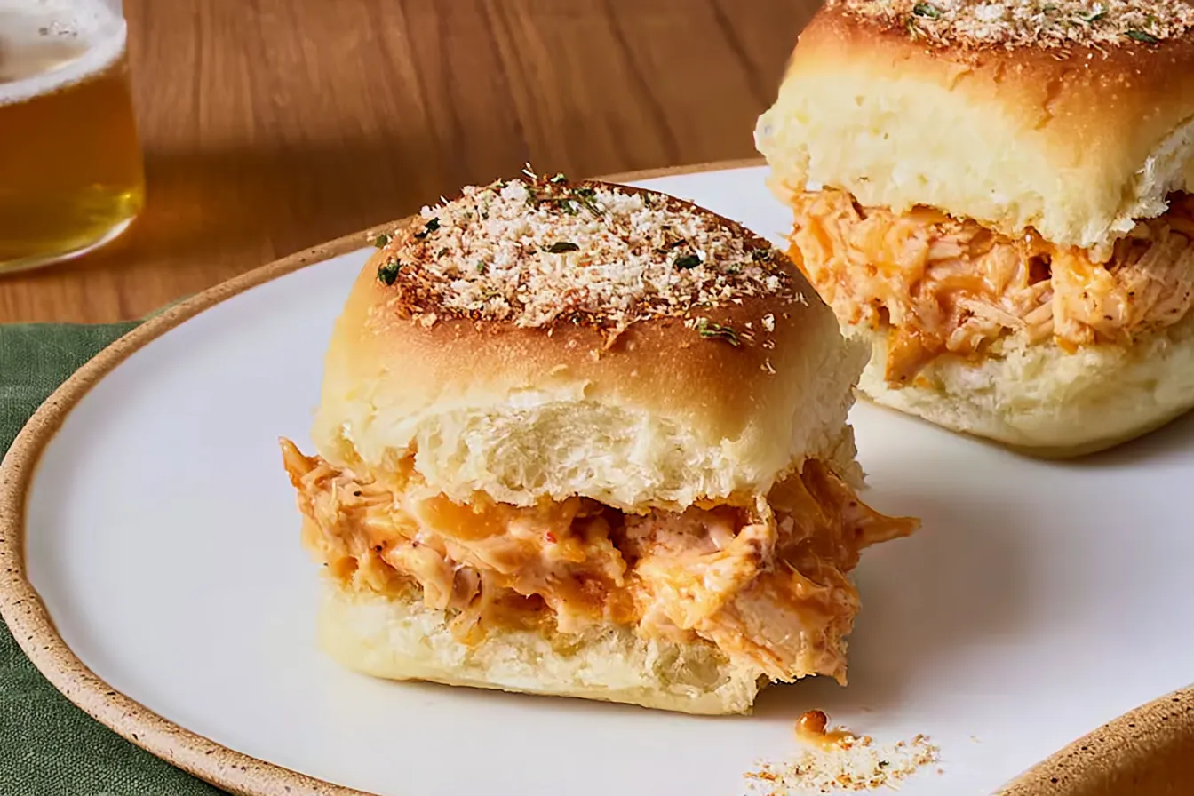spicy buffalo chicken sliders 3
