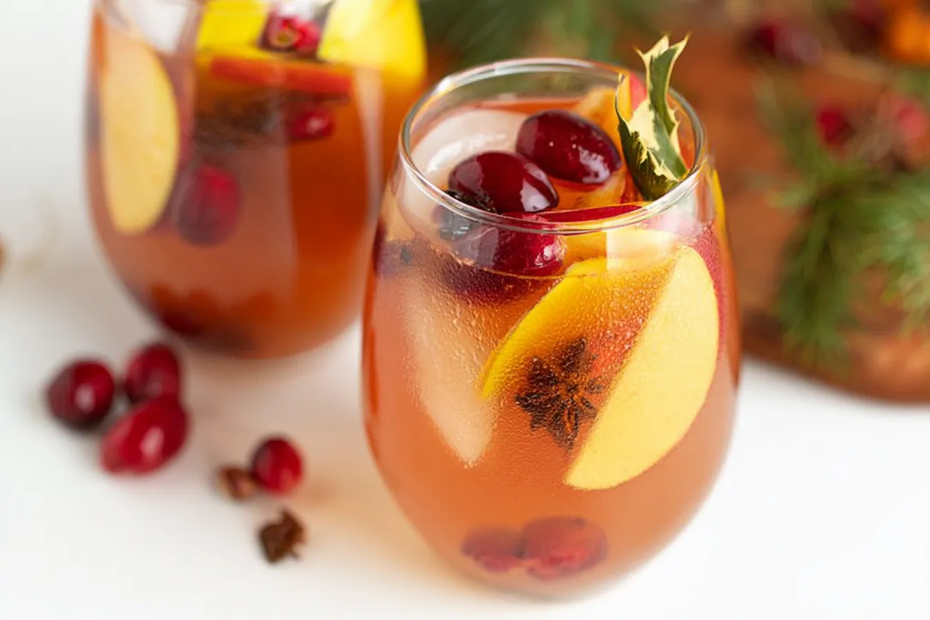 Festive Thanksgiving Punch (Mocktail Or Cocktail) Recipe