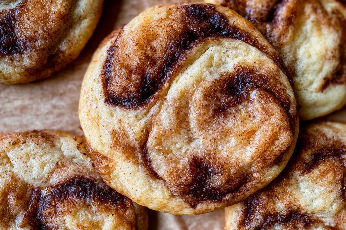 The BEST Cinnamon Roll Cookies Freshly Baked
