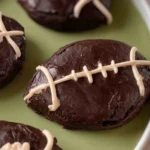 Fudgy Football Brownies for Game Day