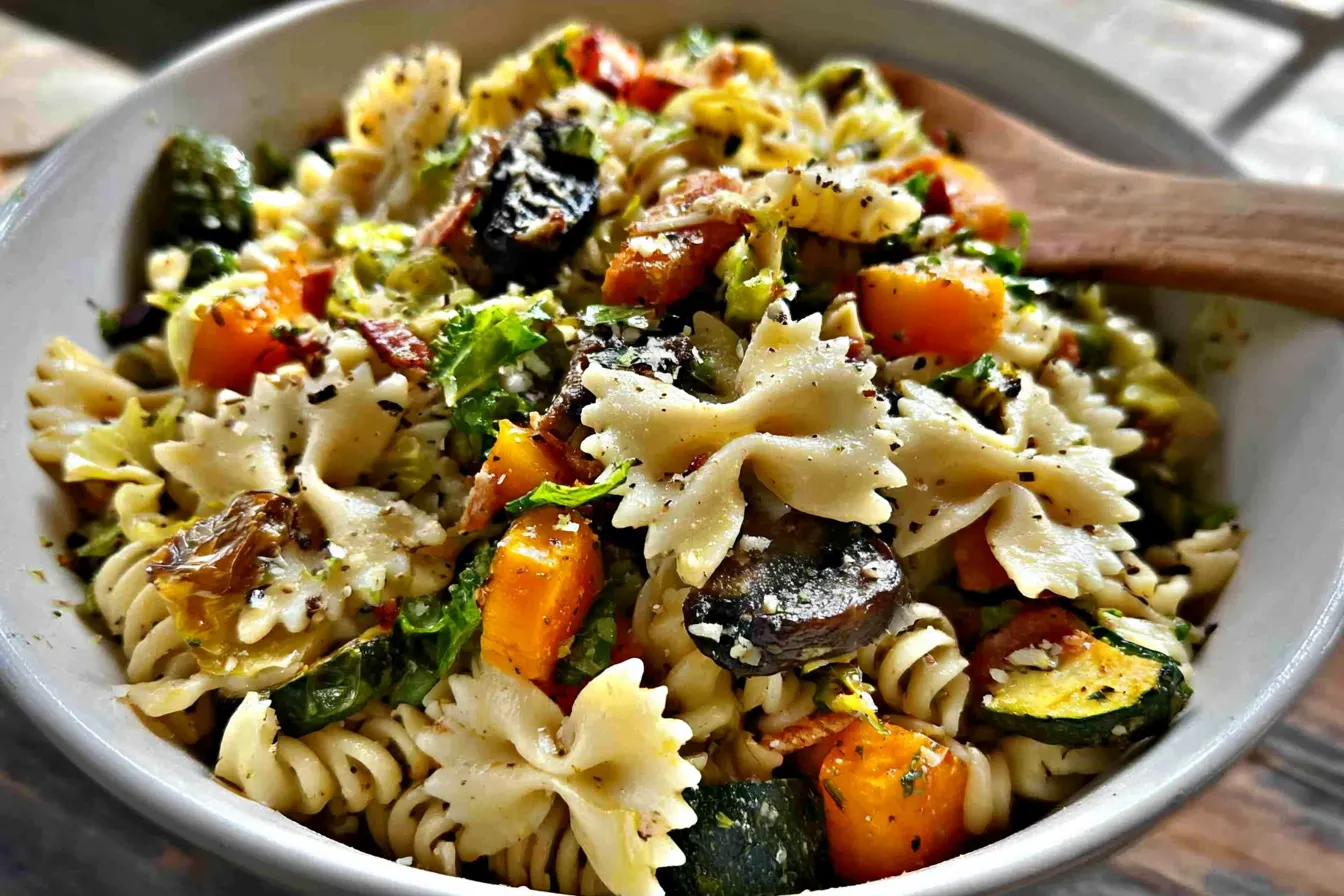 Vegan Fall Pasta Salad - Hearty & Colorful Autumn Dish