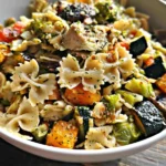 Vegan Fall Pasta Salad with Seasonal Vegetables