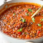 Vegan Lentil Chili Recipe: A Comforting Delight for Everyone 14 Vegan Lentil Chili in a Bowl