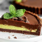Vegan Mint Chocolate Tart (GF) - Fresh and Delicious Dessert