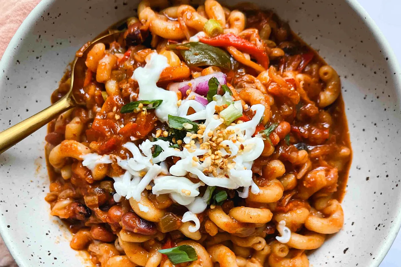 vegetarian chili mac 4