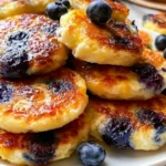 15-Minute Lemon Blueberry Cottage Cheese Pancake Bites Delight 14 15-Minute Lemon Blueberry Cottage Cheese Pancake Bites Plating