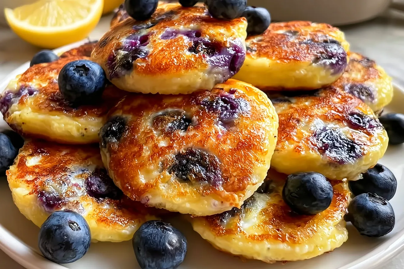 15-Minute Lemon Blueberry Cottage Cheese Pancake Bites Delight 4 15-Minute Lemon Blueberry Cottage Cheese Pancake Bites