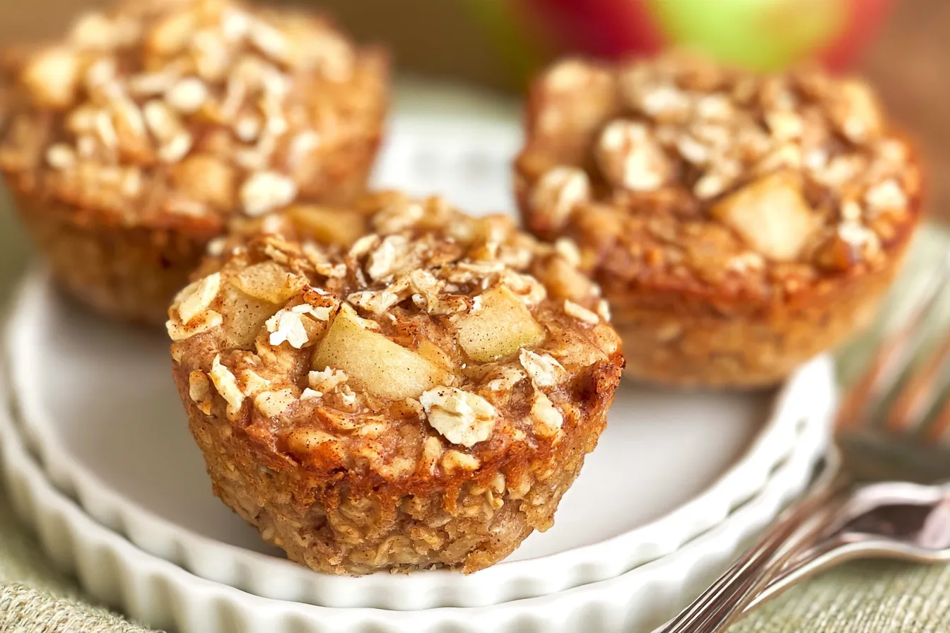 Apple Cinnamon Baked Oatmeal Cups 