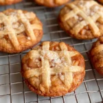 Apple Pie Cookies: A Delightful Twist on a Classic Treat 5 Freshly Baked Apple Pie Cookies on a Wooden Board