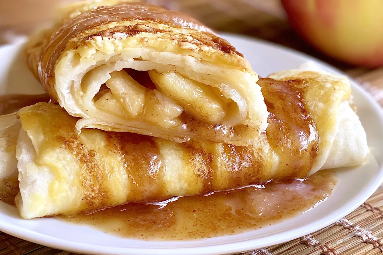 Apple Pie Enchiladas Ready to Serve