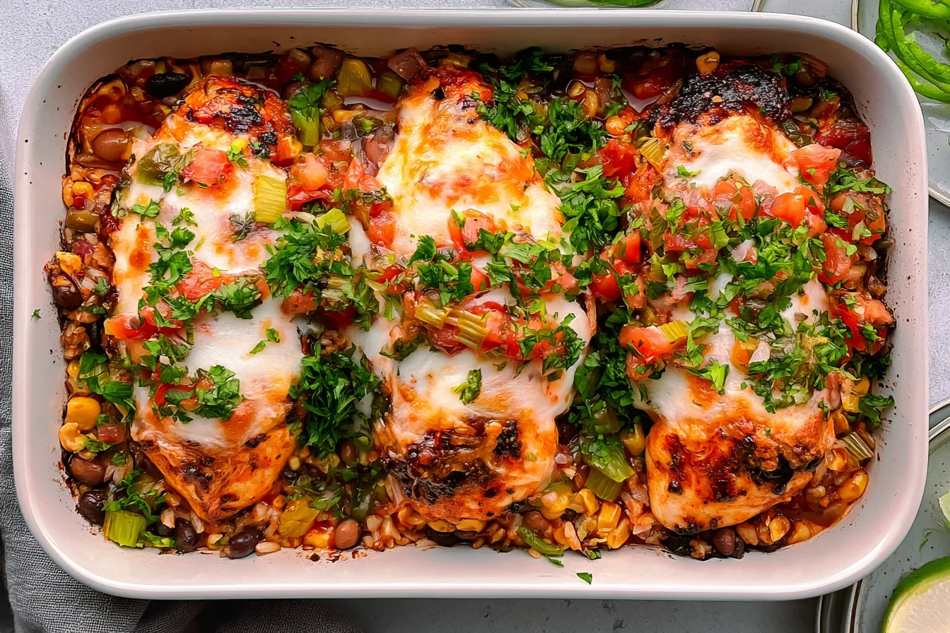 Baked Salsa Chicken Deliciousness