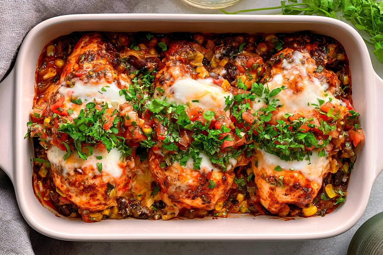 Baked Salsa Chicken 