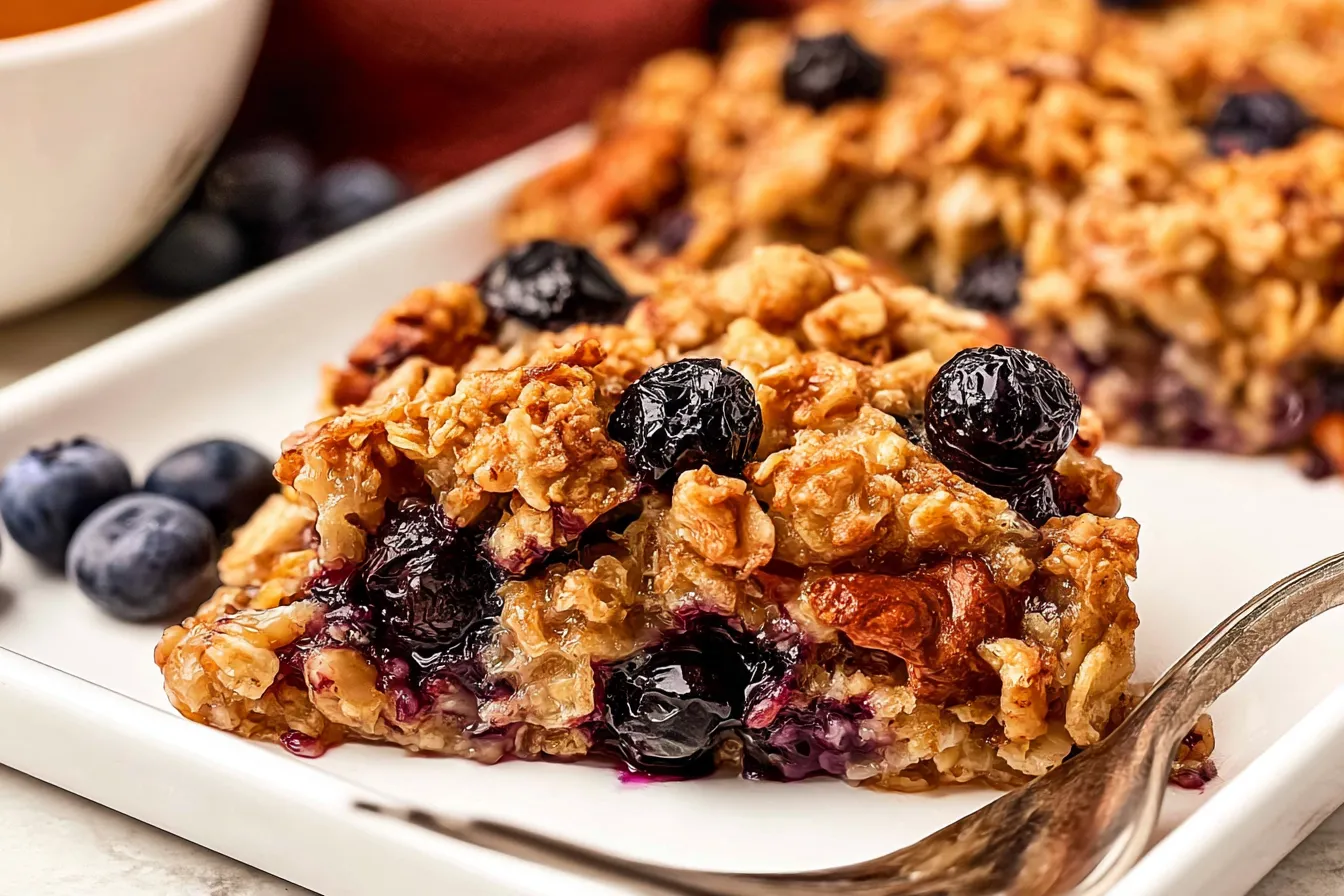 Blueberry Baked Oatmeal 