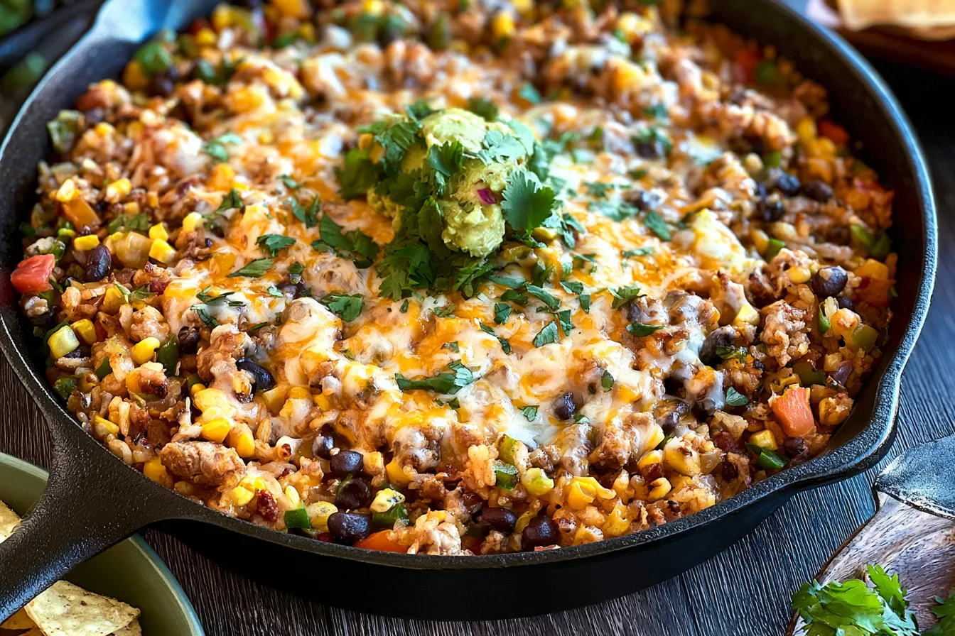 Cheesy Taco Rice Skillet – A Simple Comfort Dish