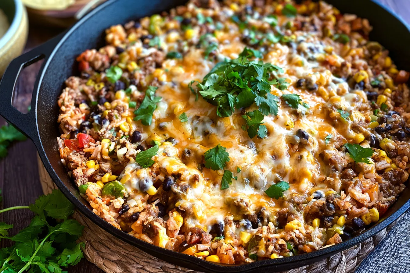 Cheesy Taco Rice Skillet: A Delicious Family Favorite 4 Cheesy Taco Rice Skillet
