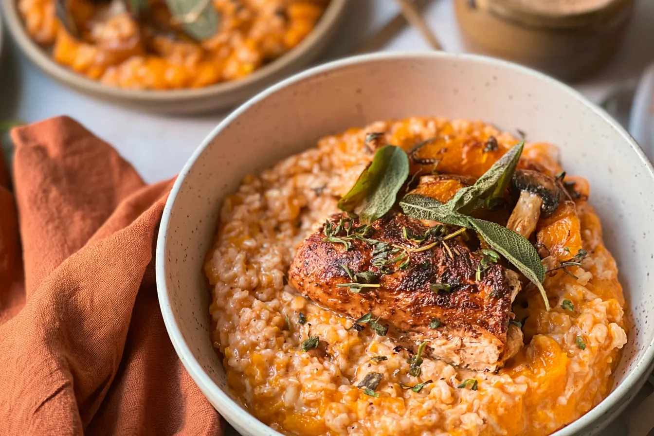 Chicken and Pumpkin Risotto: A Cozy Comfort Dish 4 Chicken and Pumpkin Risotto