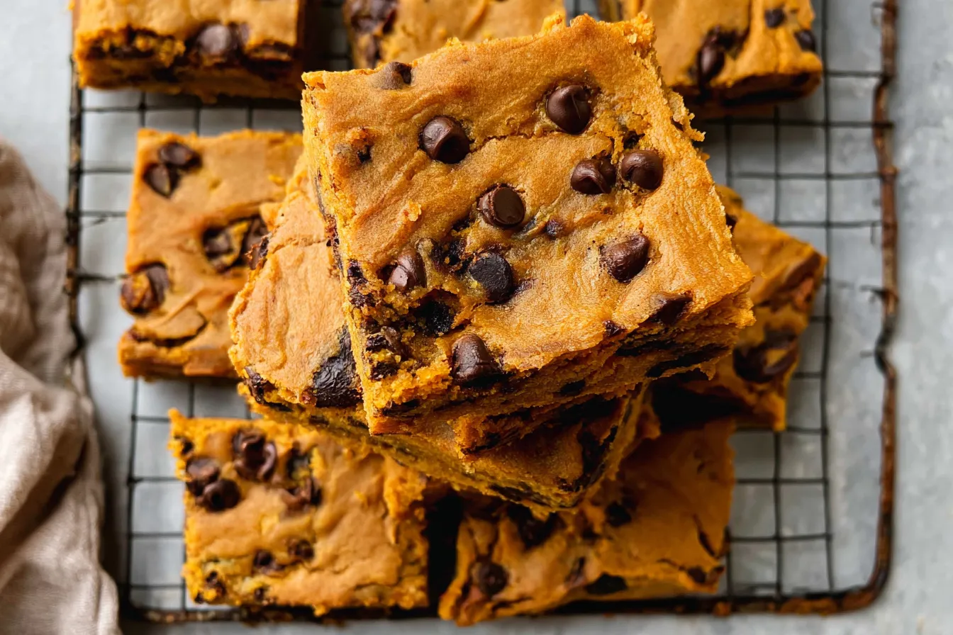 Chocolate Chip Pumpkin Bars 
