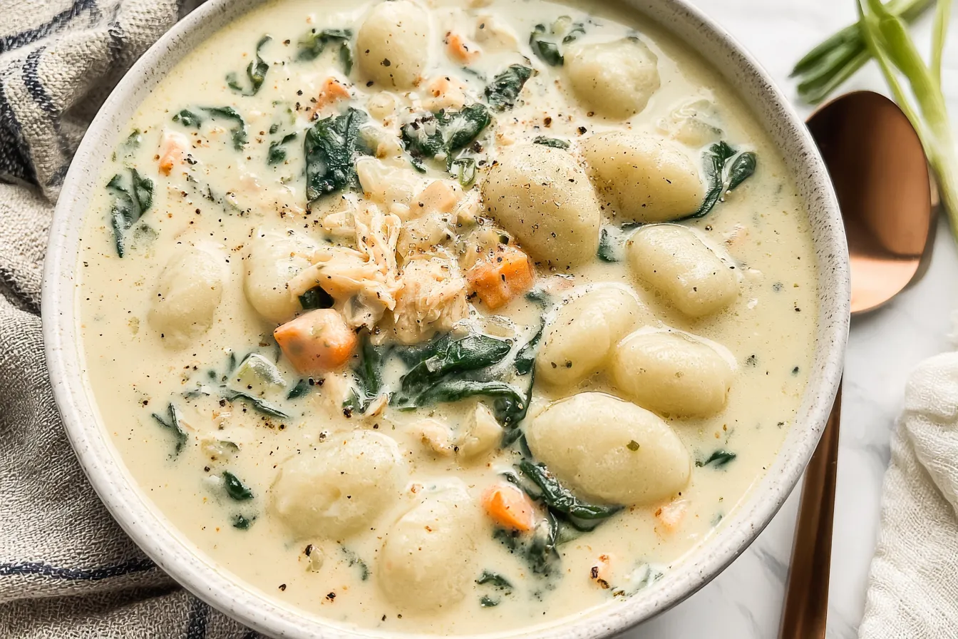 Creamy Chicken Gnocchi Soup 