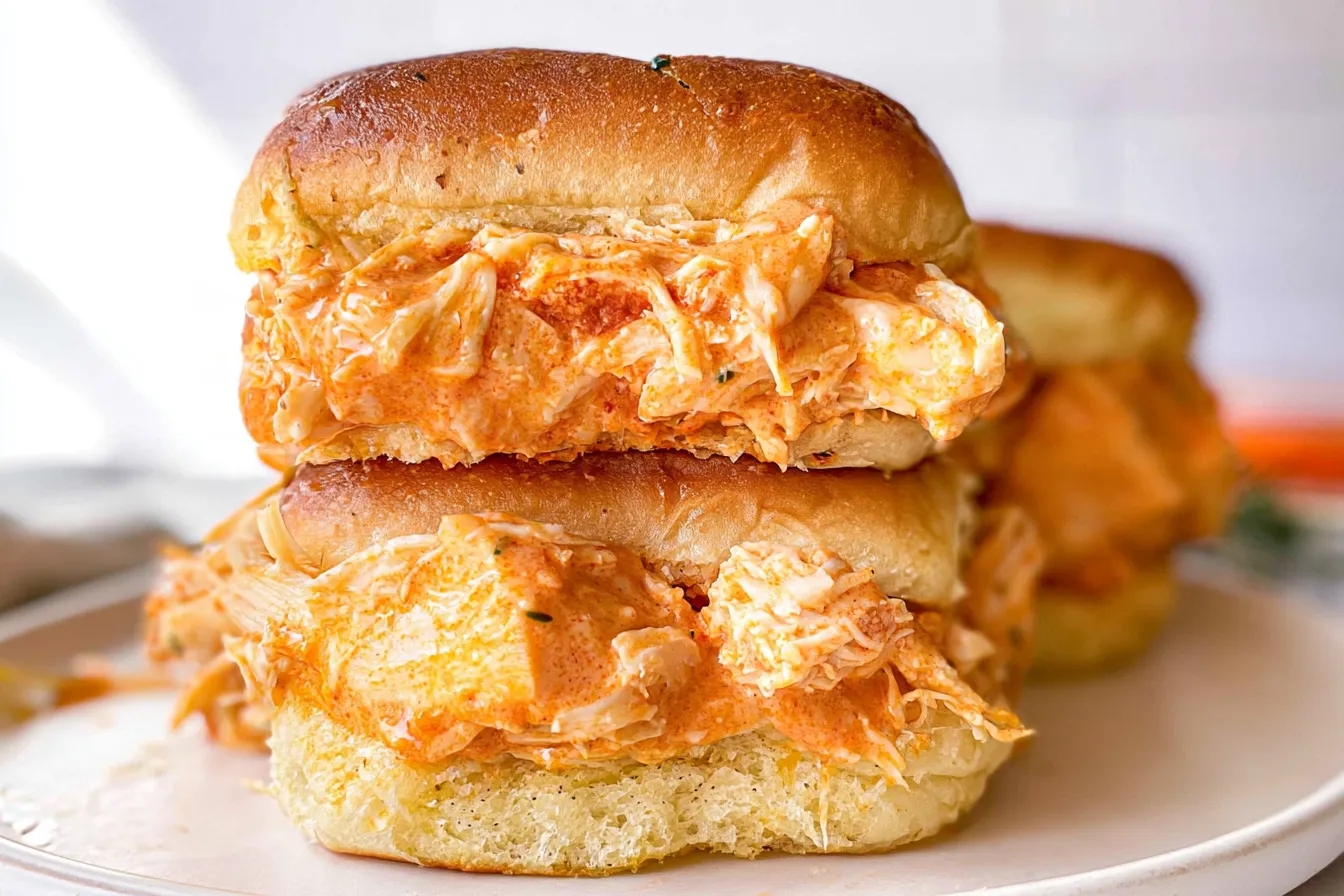 Easy Buffalo Chicken Sliders 