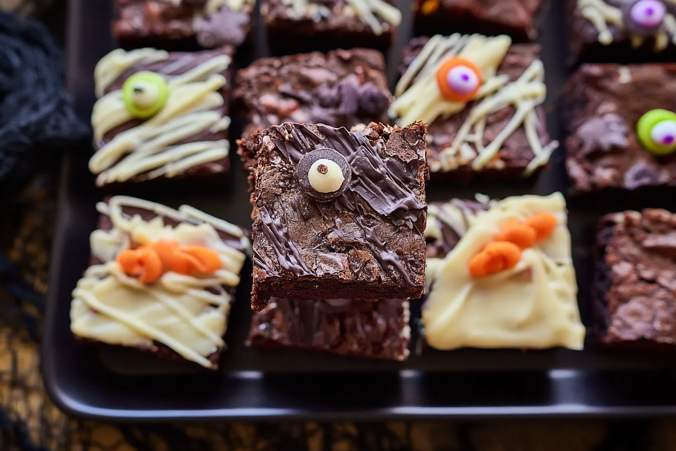Easy Halloween Brownies 3 Ways 