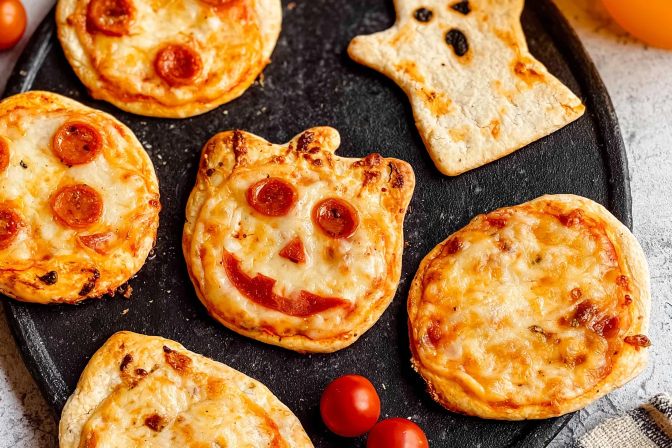 Easy Peasy Mini Halloween Pizza: Spooktacular Fun! 4 Easy Peasy Mini Halloween Pizza