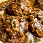 Easy Salisbury Steak Recipe: A Comfort Food Classic 5 Delicious Easy Salisbury Steak on Plate