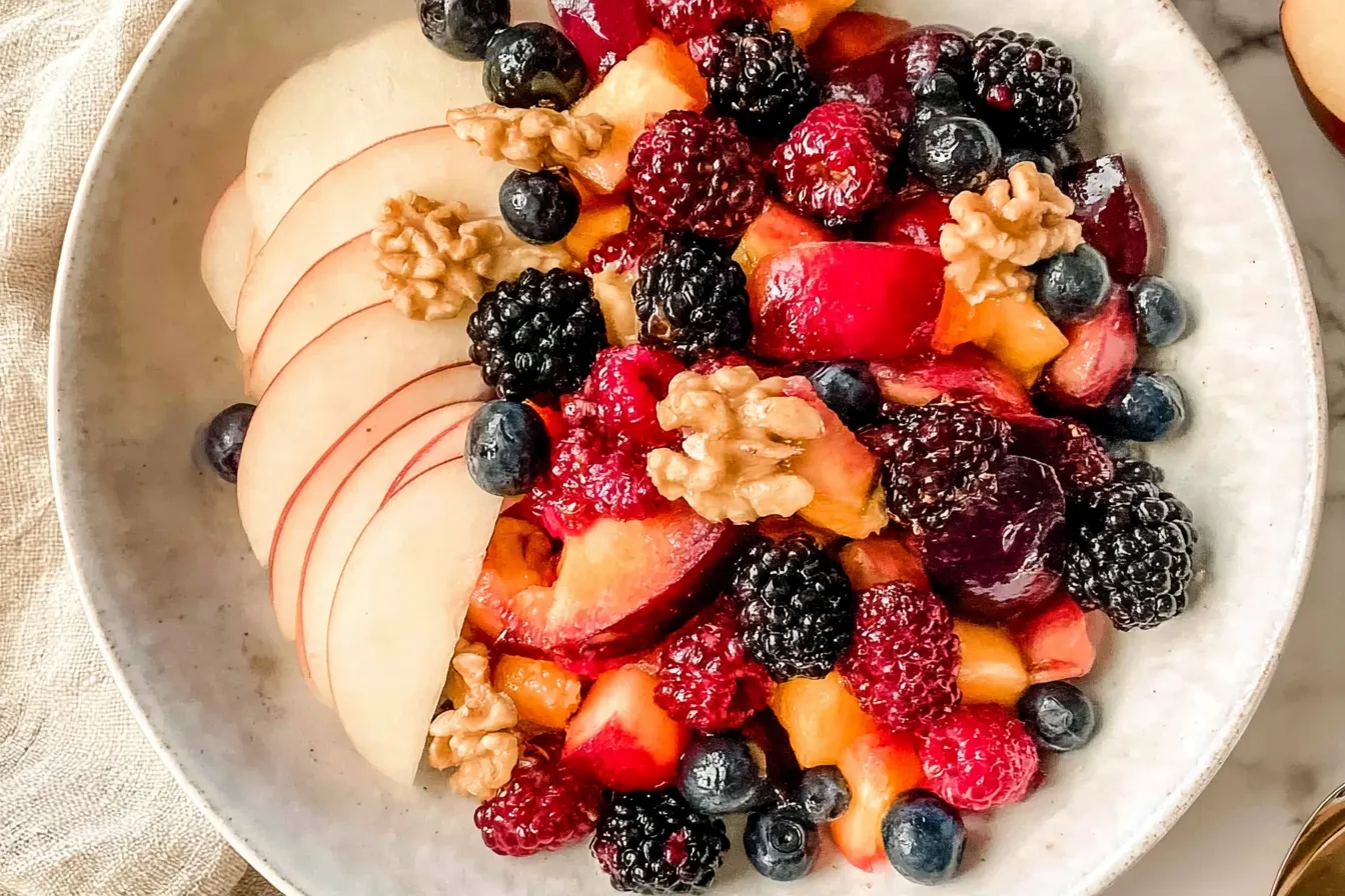 Vibrant Fall Fruit Salad with Seasonal Touches