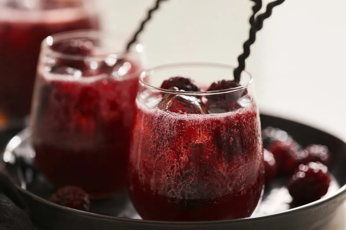 Fizzy Potion Halloween Punch in a Spooky Cauldron