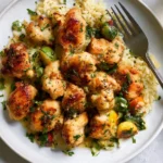 Garlic Butter Chicken Bites Ready to Serve
