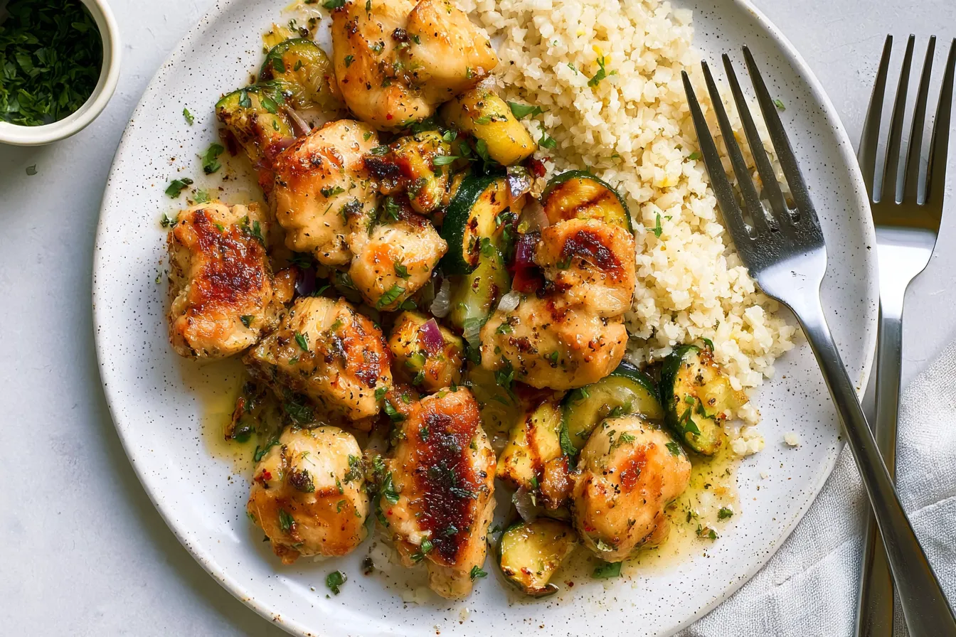 Garlic Butter Chicken Bites (15-Minute Recipe!) 