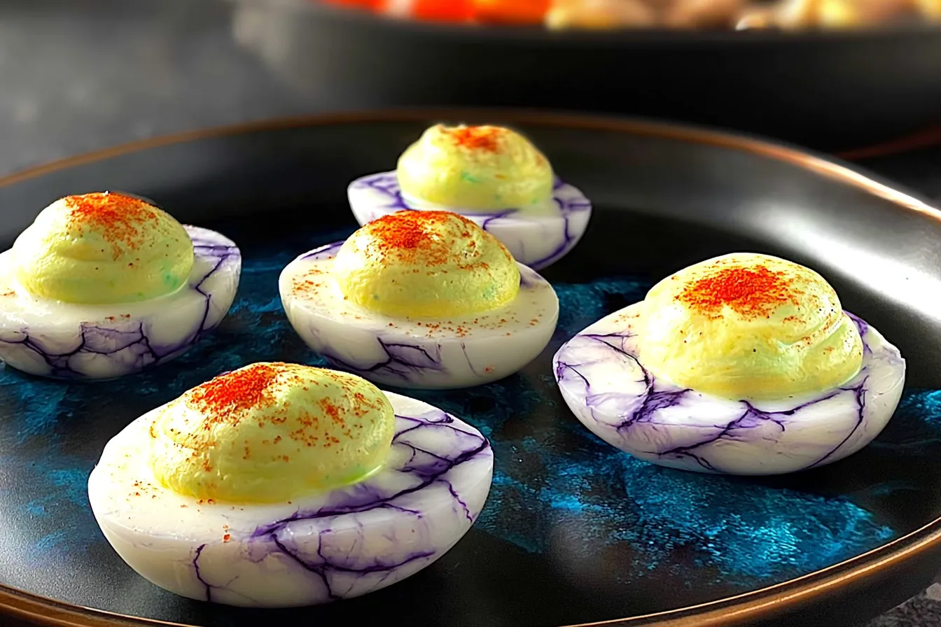 Halloween Deviled Eggs Recipe That’s SUPER Spooky! Yum! 4 Halloween Deviled Eggs Recipe That’s SUPER Spooky!