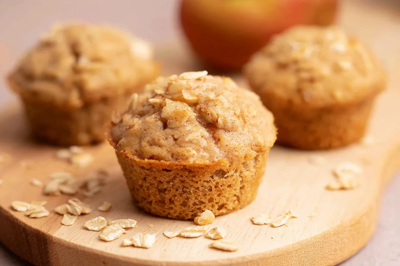 Healthy Cinnamon Apple Muffins With Rolled Oats: Delightful Treat 4 Healthy Cinnamon Apple Muffins With Rolled Oats