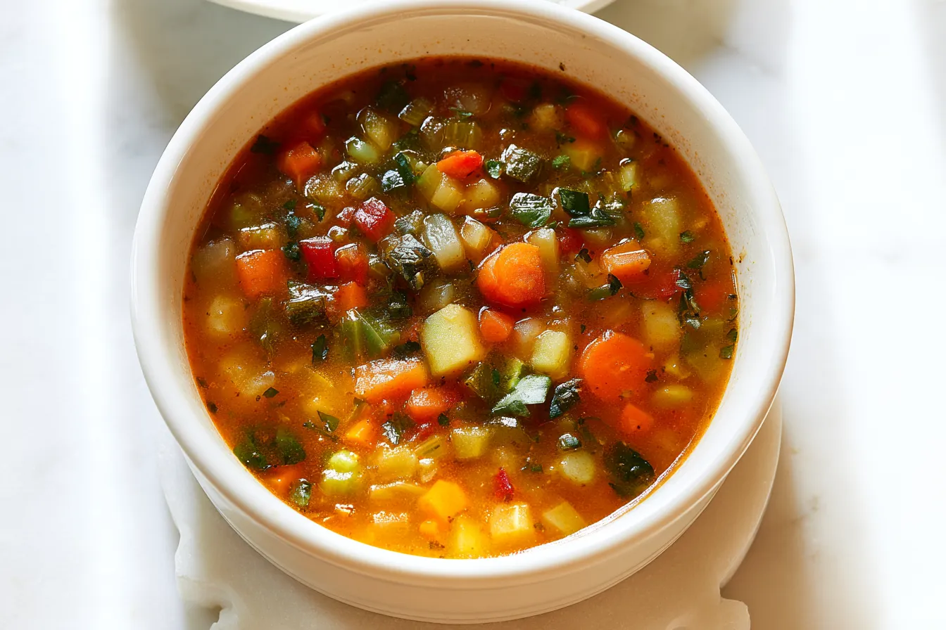 Healthy Mixed Vegetable Soup (Easy Meal Prep) 