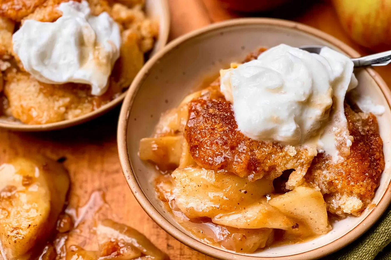 Delicious Homemade Apple Cobbler Fresh From the Oven